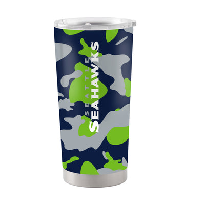 Seattle Seahawks 20oz Camo Stainless Steel Tumbler