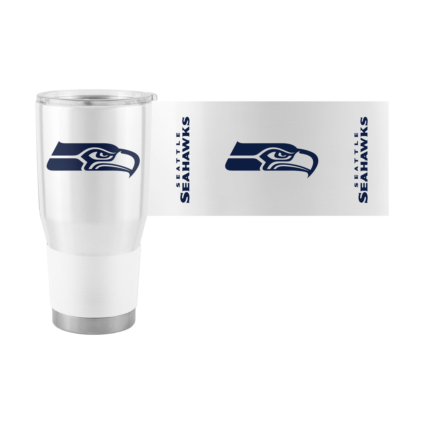 Seattle Seahawks White 30oz Gameday Stainless Steel Tumbler