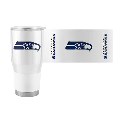 Seattle Seahawks White 30oz Gameday Stainless Steel Tumbler