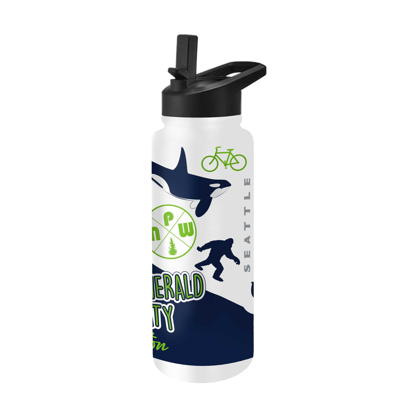 Seattle Seahawks Alternate 34oz Native Quencher Bottle