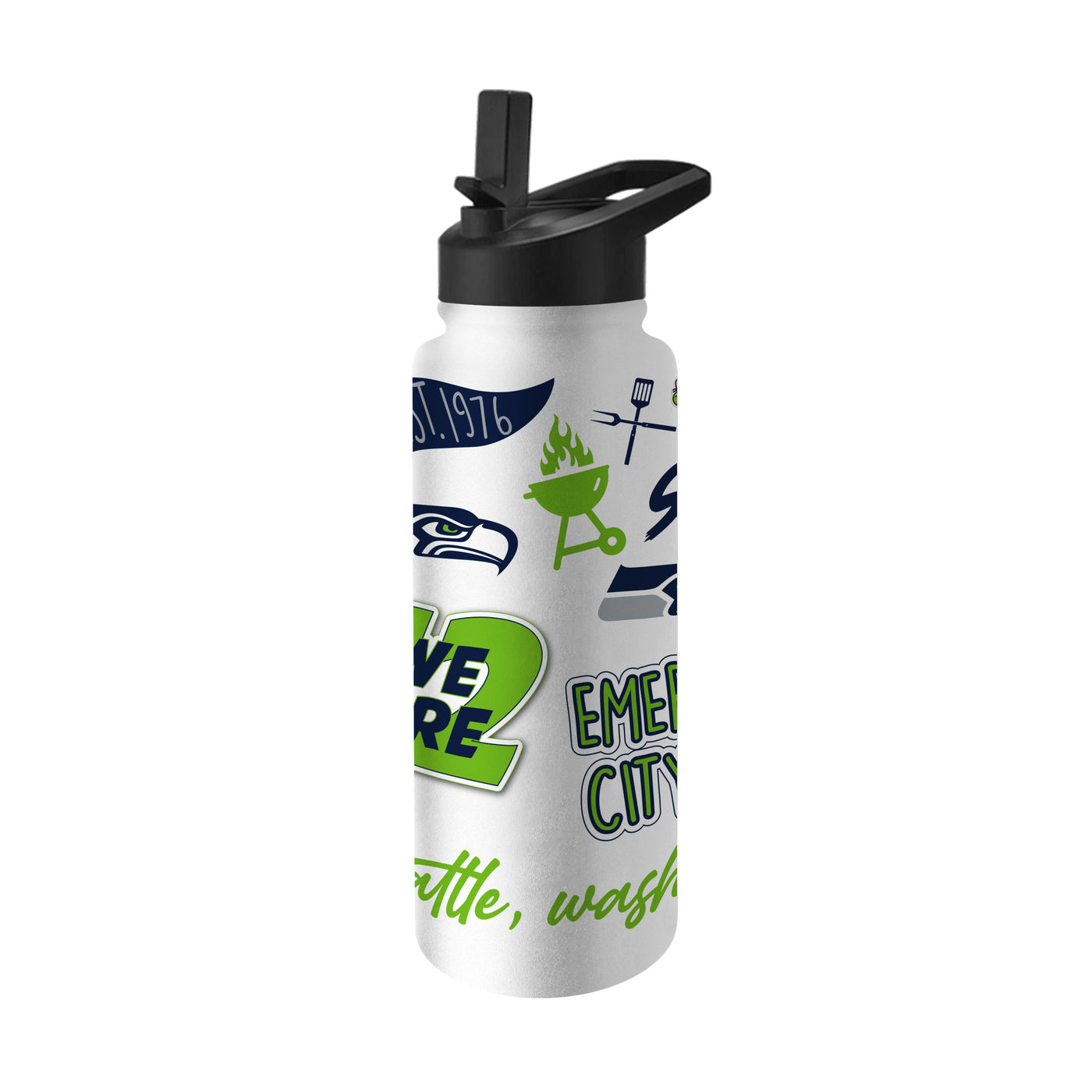 Seattle Seahawks 34oz Native Quencher Bottle
