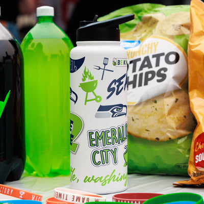 Seattle Seahawks 34oz Native Quencher Bottle