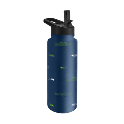 Seattle Seahawks 34oz Step And Repeat Quencher Bottle