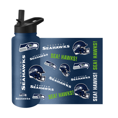 Seattle Seahawks 34oz Native Quencher Bottle