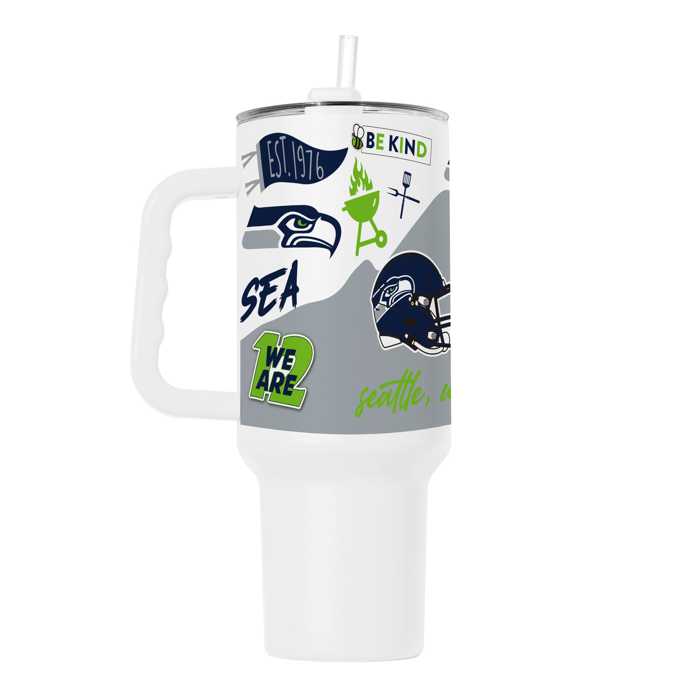Seattle Seahawks 40oz Native Powder Coat Tumbler