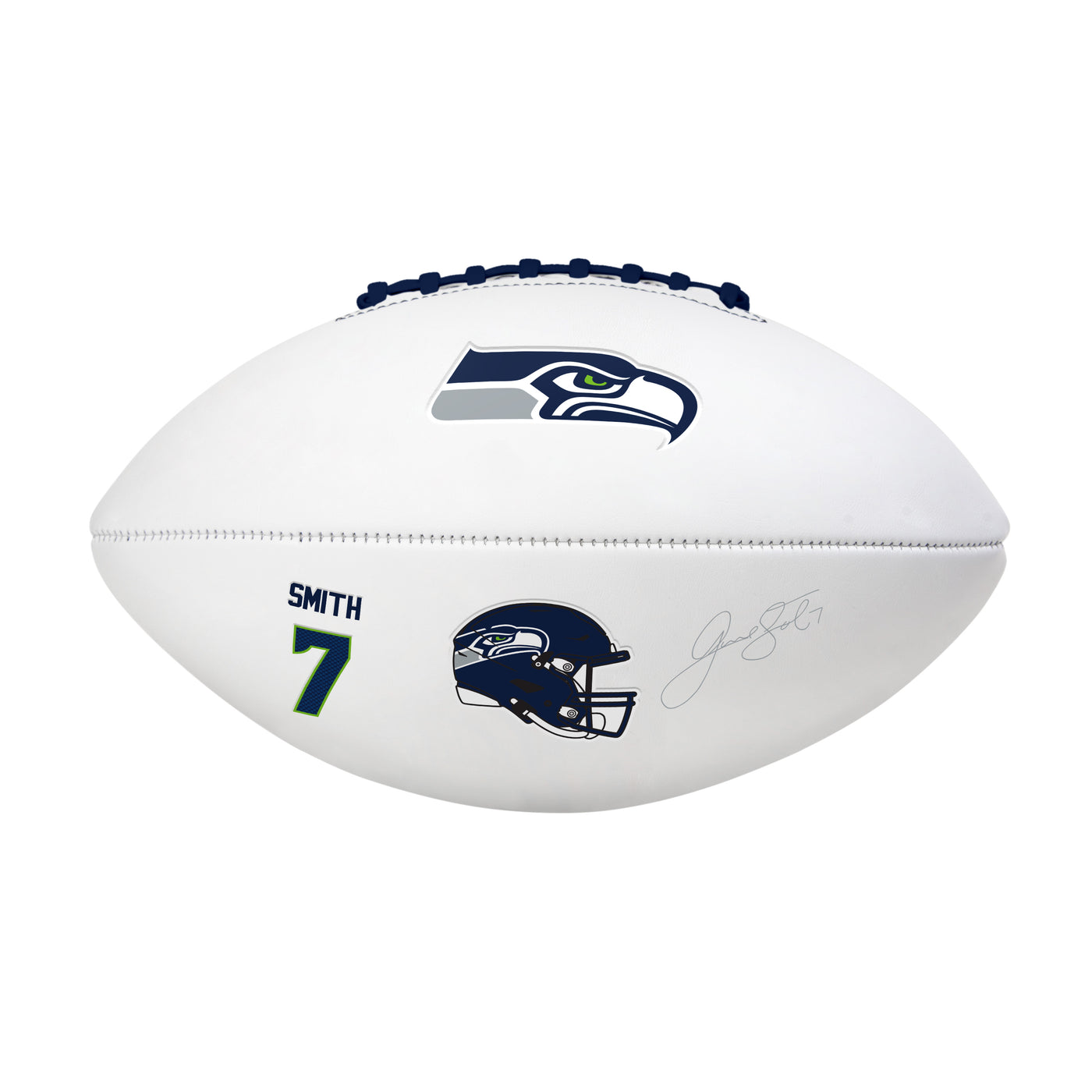 Seattle Seahawks Geno Smith Players Full Size Autograph Football