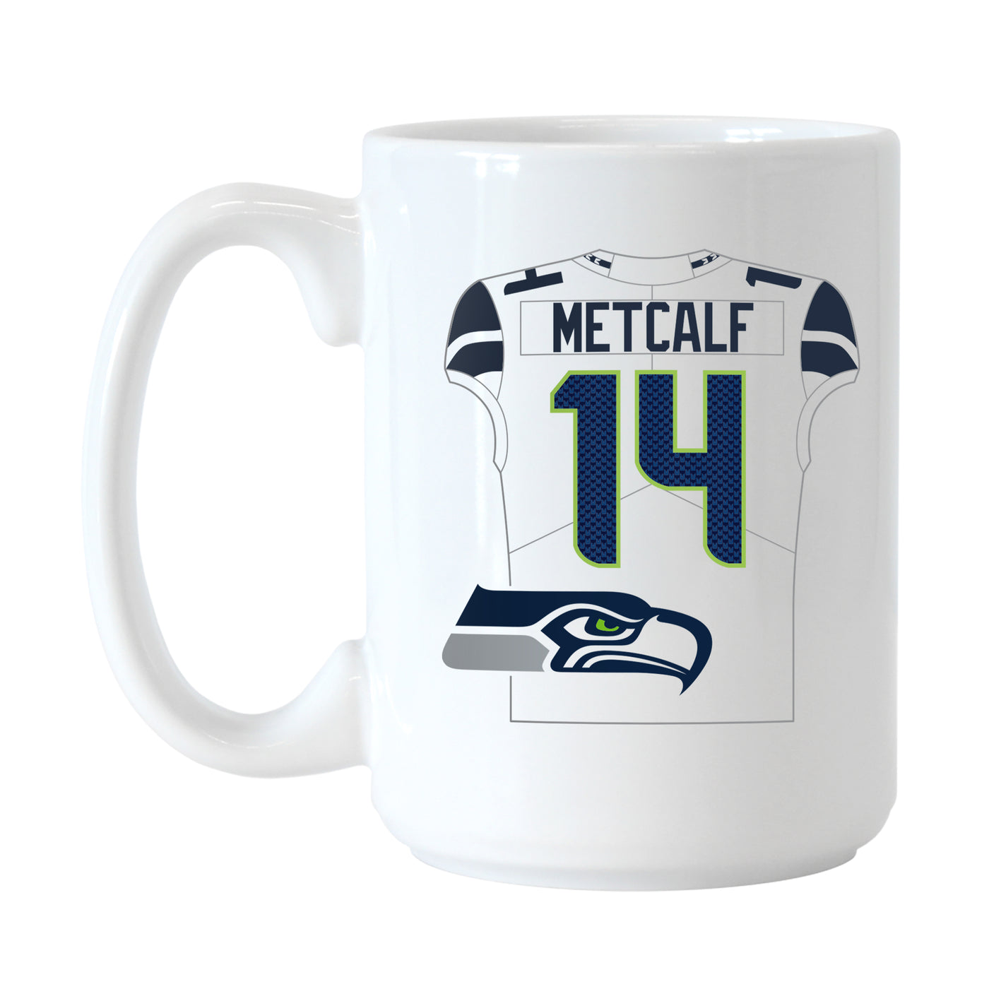 Seattle Seahawks DK Metcalf Jersey 15oz Sublimated Mug