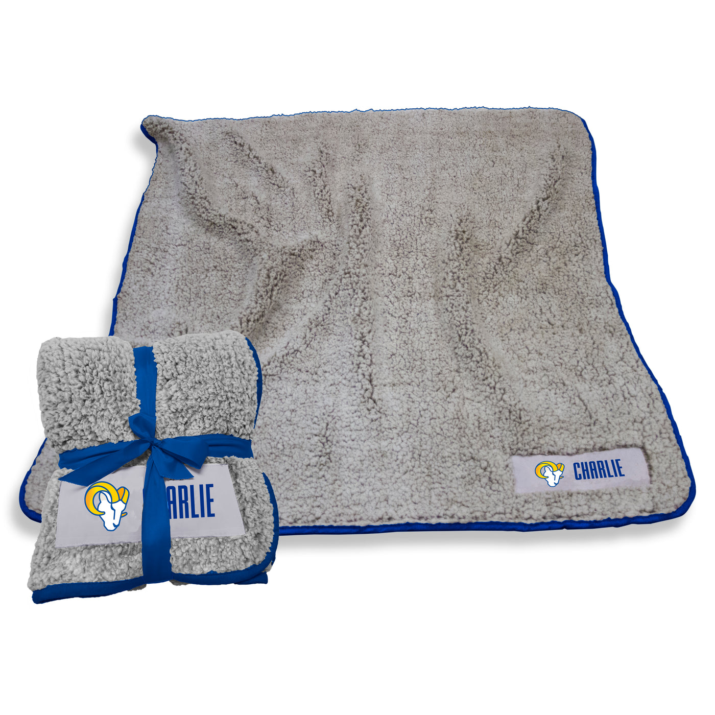 Los Angeles Rams Personalized Frosty Fleece - Logo Brands