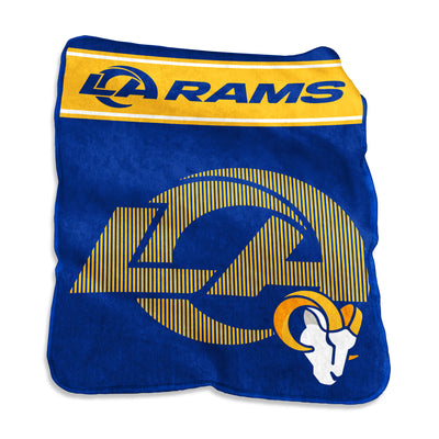 Los Angeles Rams 60x80 Raschel Throw - Logo Brands