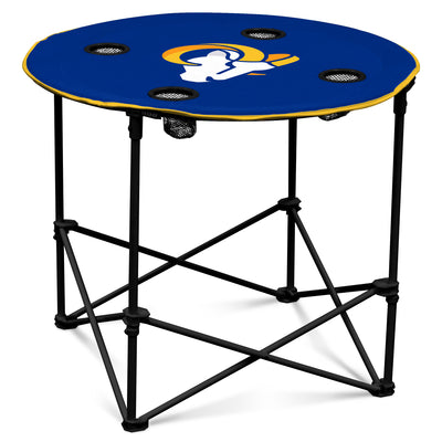 Los Angeles Rams Navy/White Round Table - Logo Brands