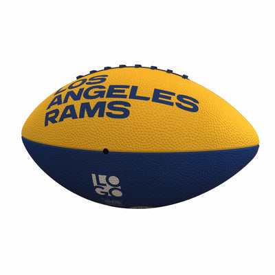 Los Angeles Rams Pinwheel Logo Junior-Size Rubber Football