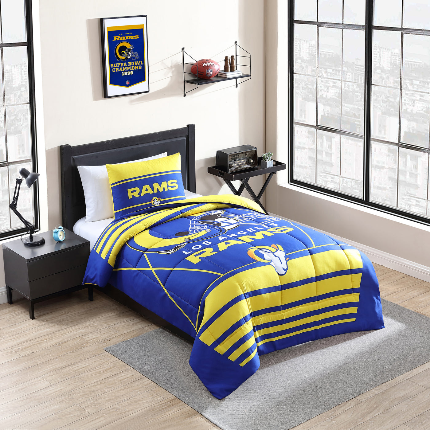 LA Rams Crosser Comforter Set Twin