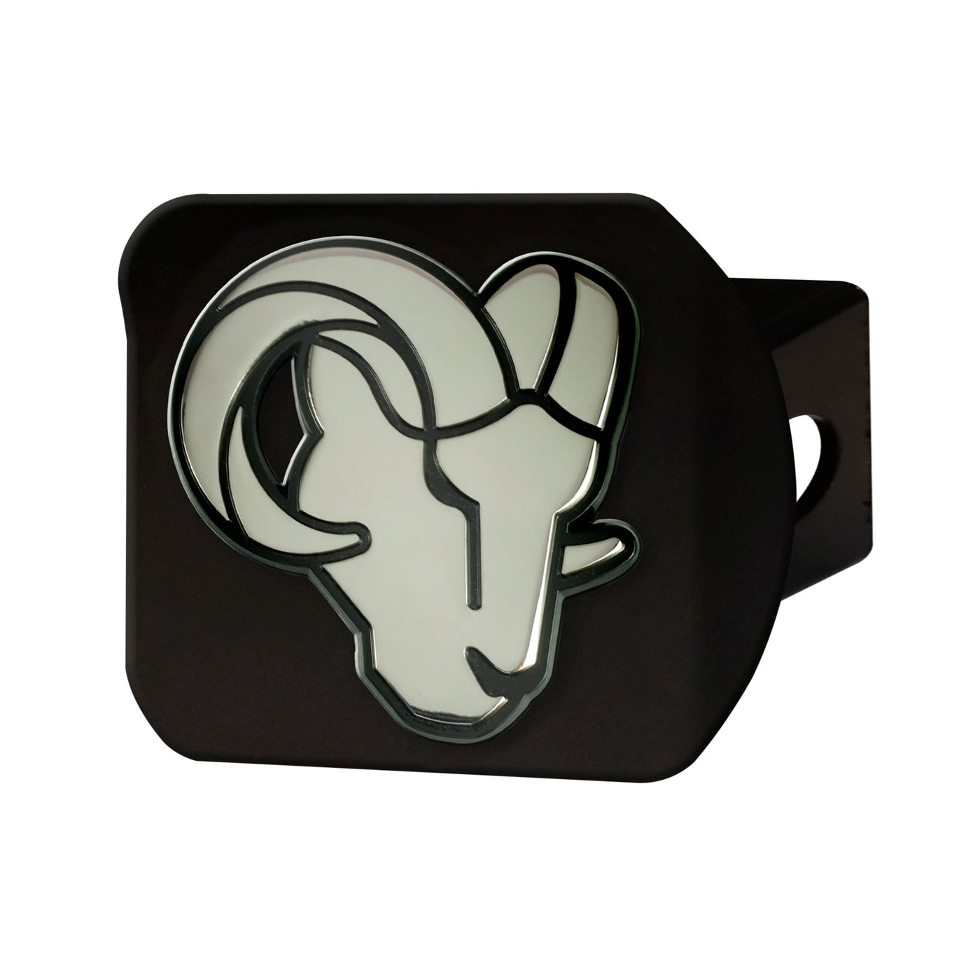 NFL - Los Angeles Rams Chrome on Black Hitch Cover