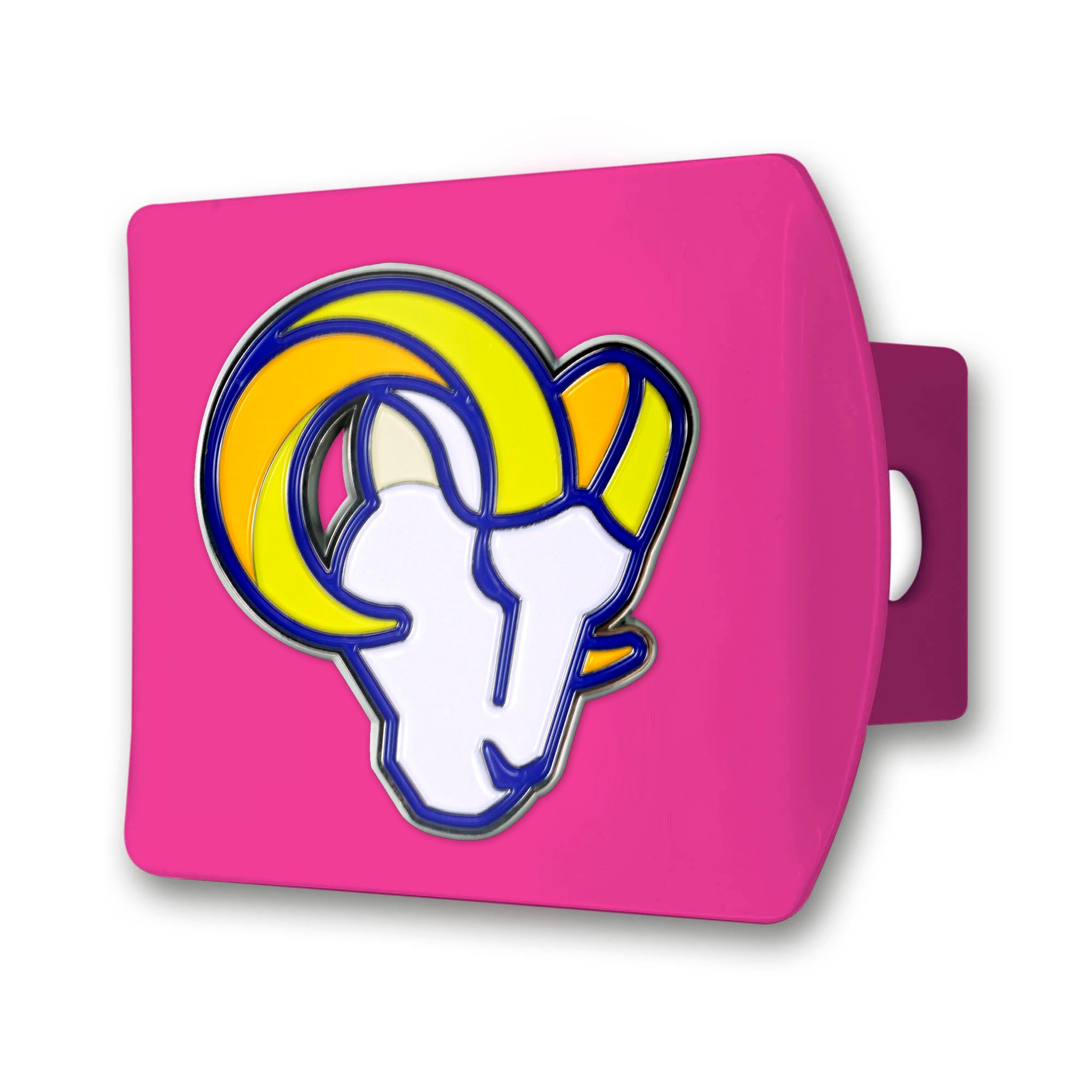 NFL - Los Angeles Rams Color on Pink Hitch Cover | Logo Brands