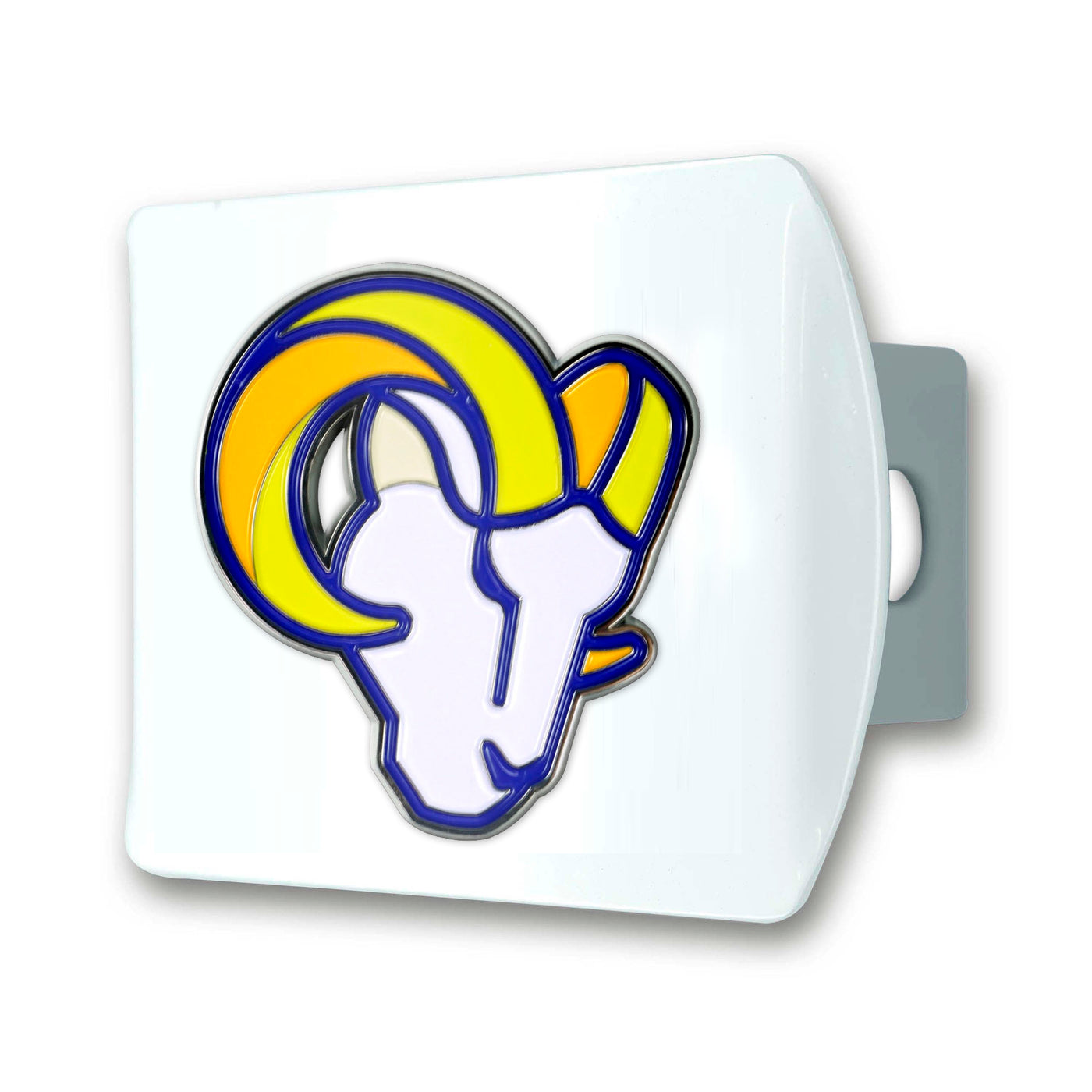 NFL - Los Angeles Rams Color on White Hitch Cover