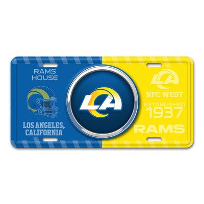 NFL - Los Angeles Rams Embossed Metal License Plate