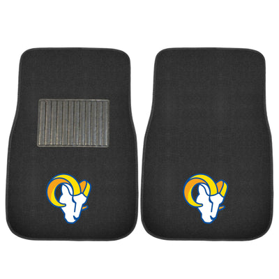 NFL - Los Angeles Rams 2-pc Embroidered Car Mat Set