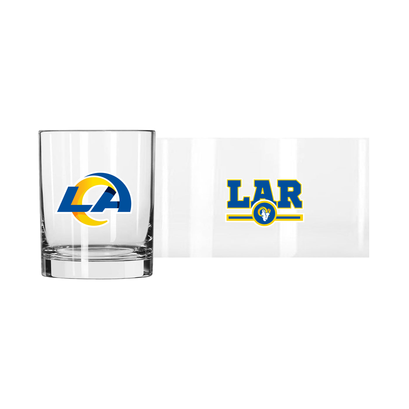 Los Angeles Rams 14oz Letterman Rock Glass