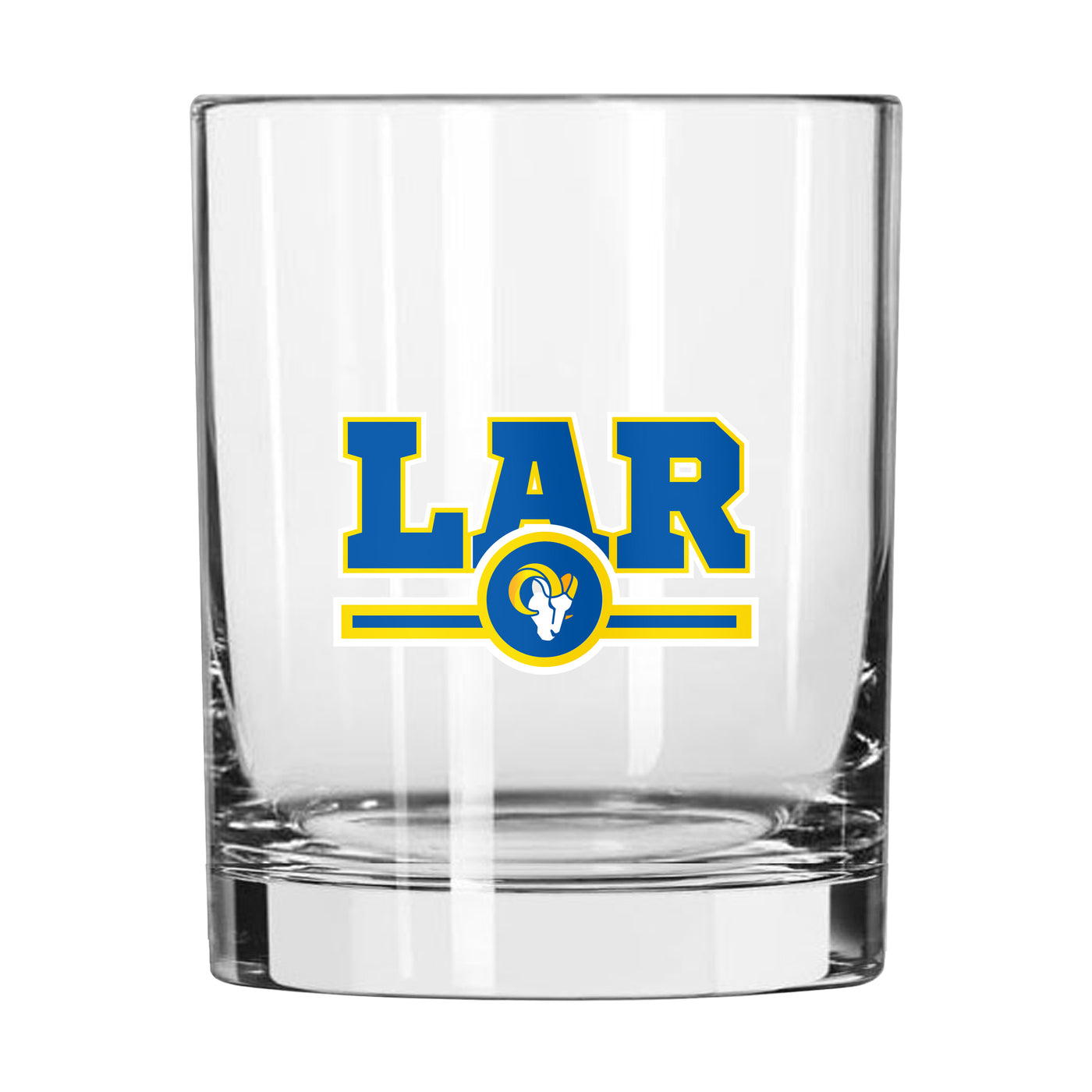 Los Angeles Rams 14oz Letterman Rock Glass
