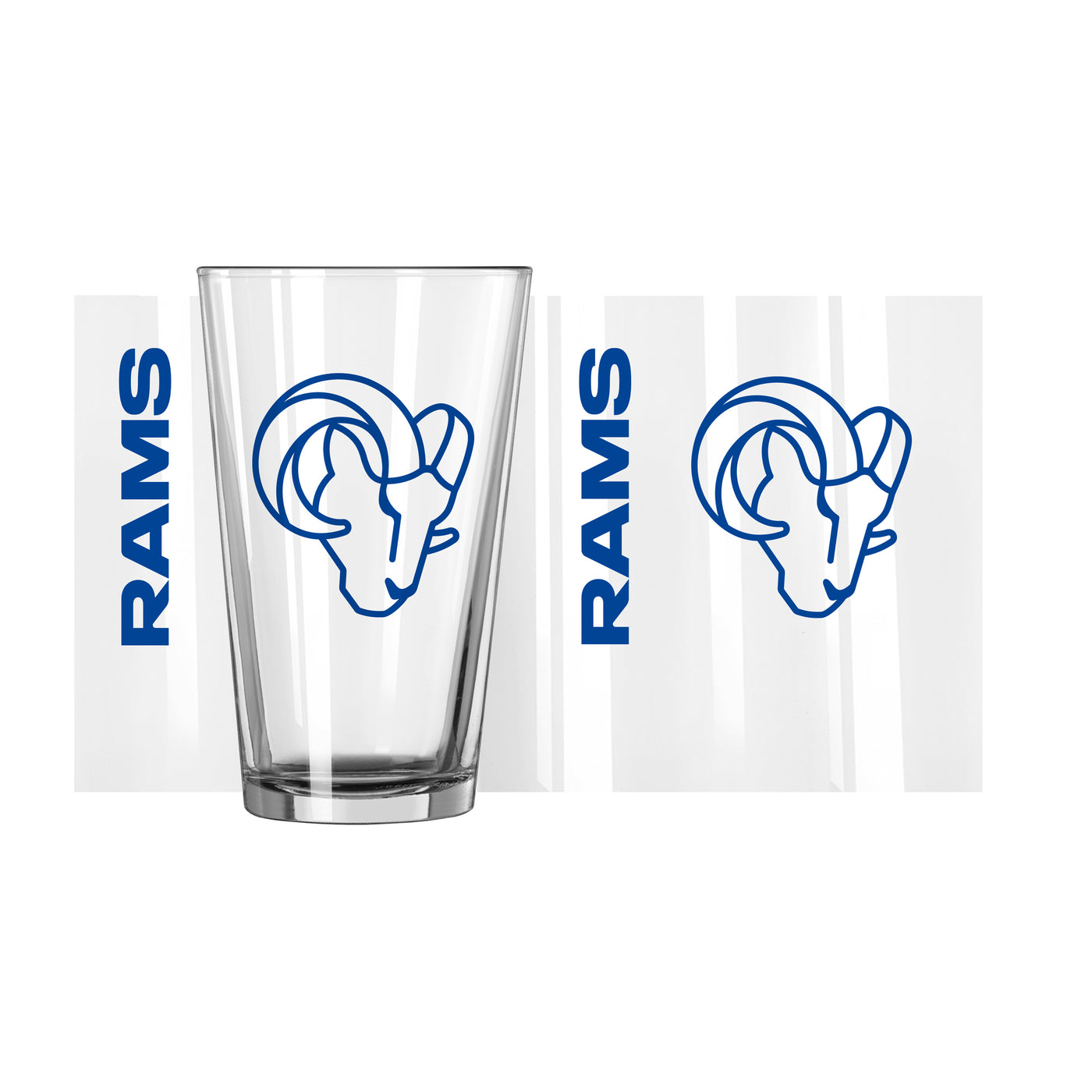 Los Angeles Rams 16oz Gameday Pint Glass - Logo Brands