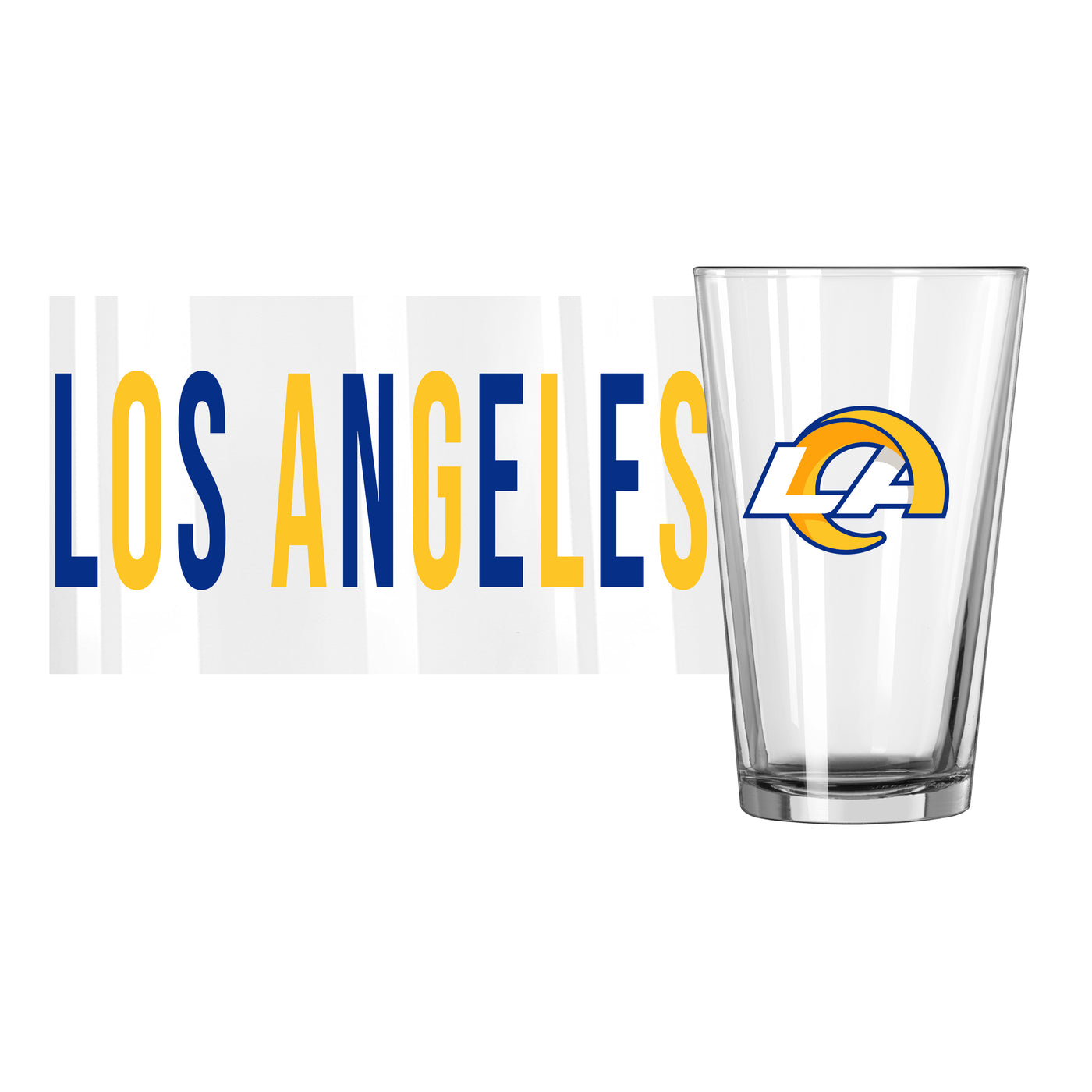 LA Rams 16oz Overtime Pint Glass