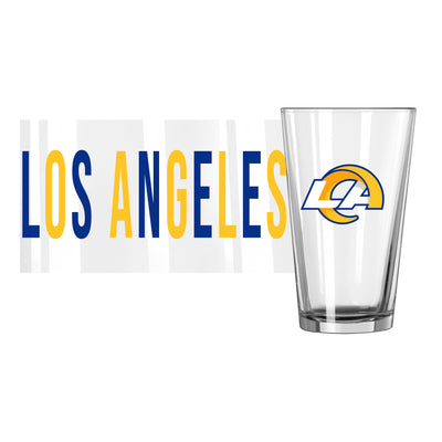 LA Rams 16oz Overtime Pint Glass