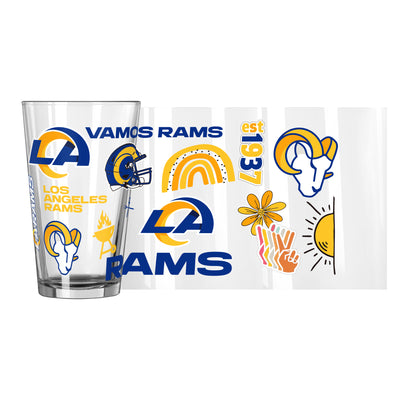 LA Rams 16oz Native Pint Glass