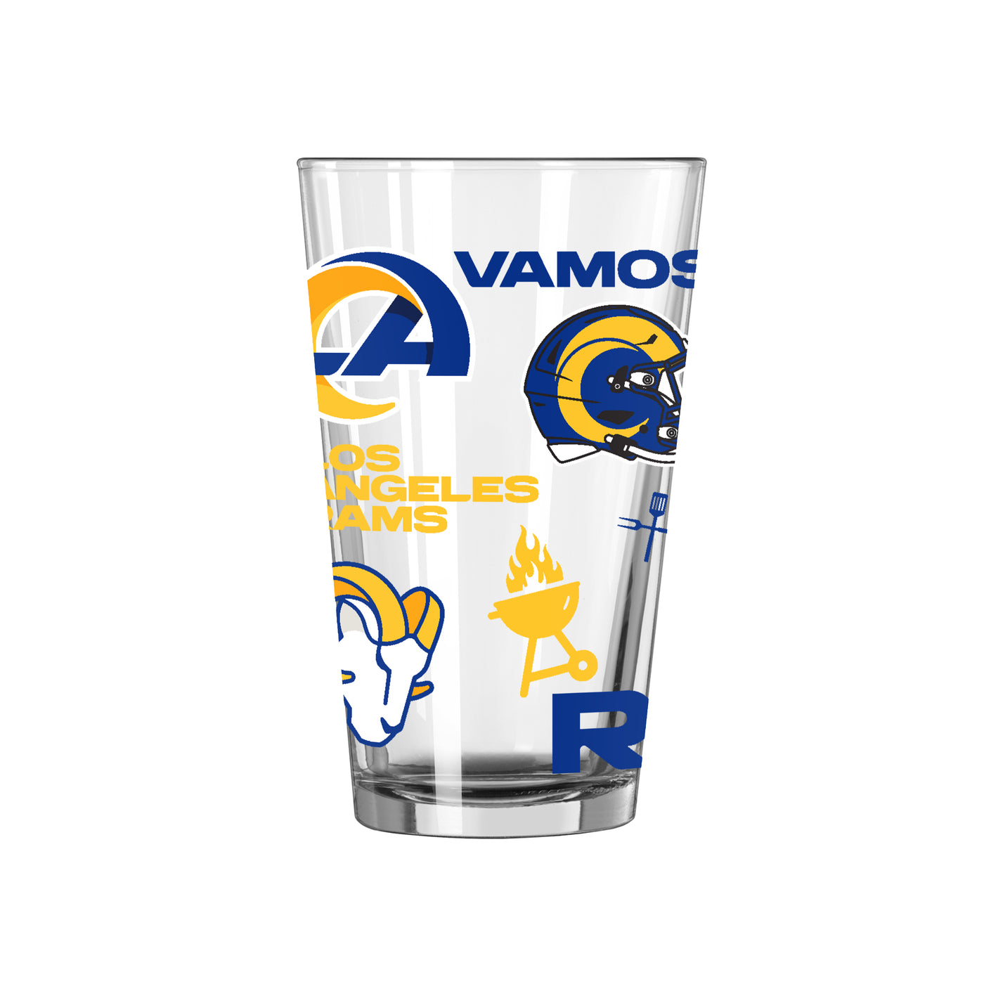 LA Rams 16oz Native Pint Glass