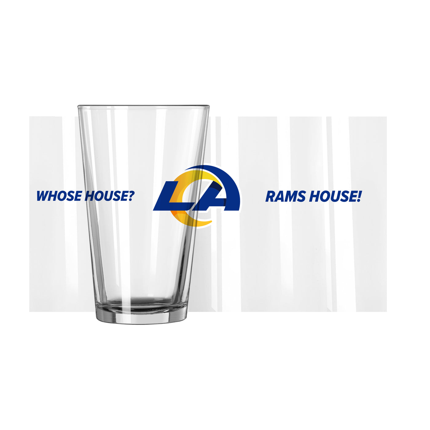 LA Rams Our House Slogan 16oz Pint Glass