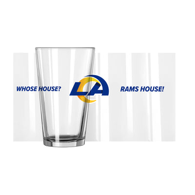 LA Rams Our House Slogan 16oz Pint Glass