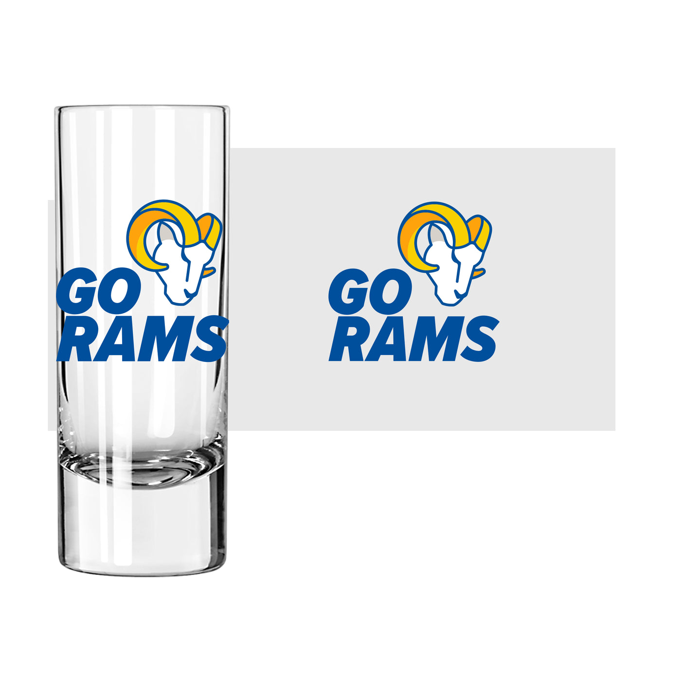Los Angeles Rams 2.5oz Slogan Shooter Glass