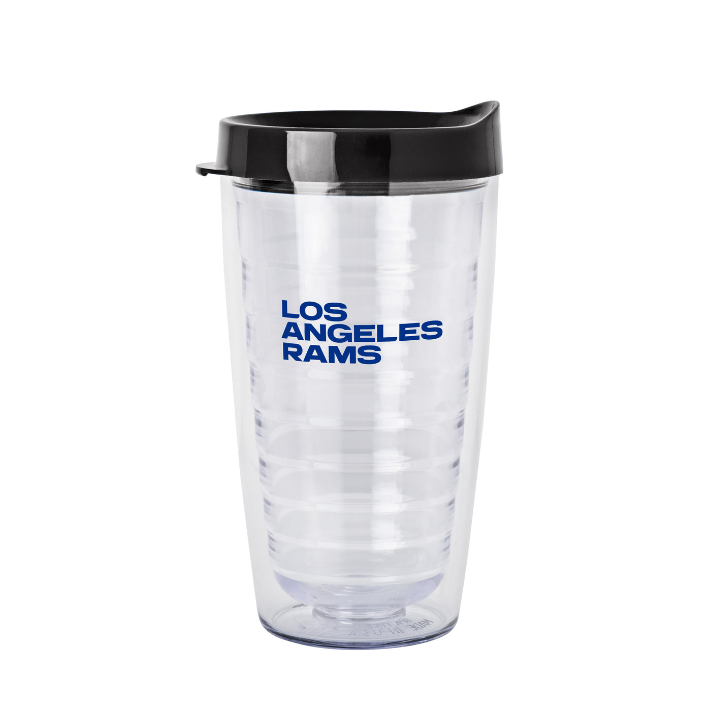 LA Rams 16oz Flipside Dbl Wall Clear Tumbler