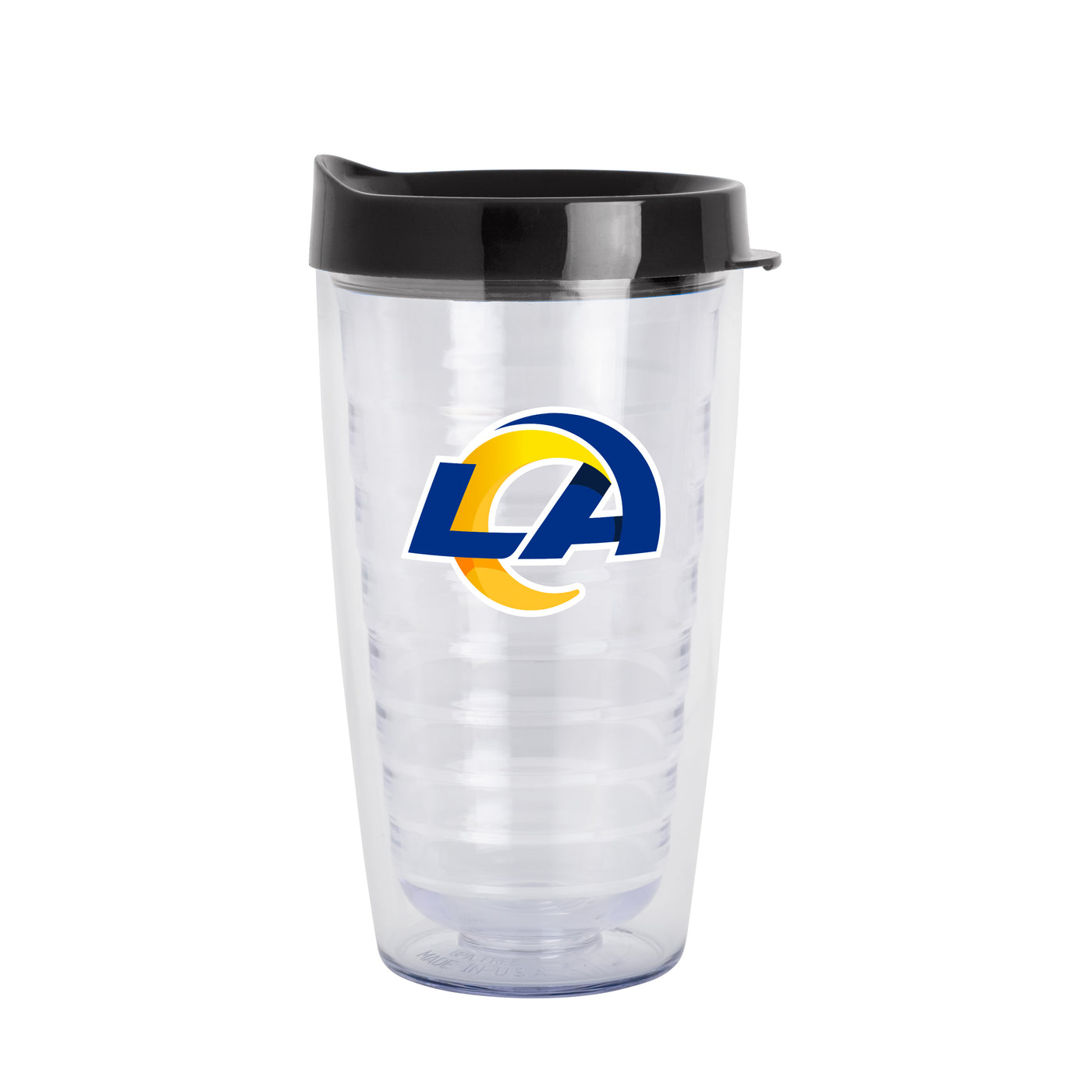 LA Rams 16oz Flipside Dbl Wall Clear Tumbler