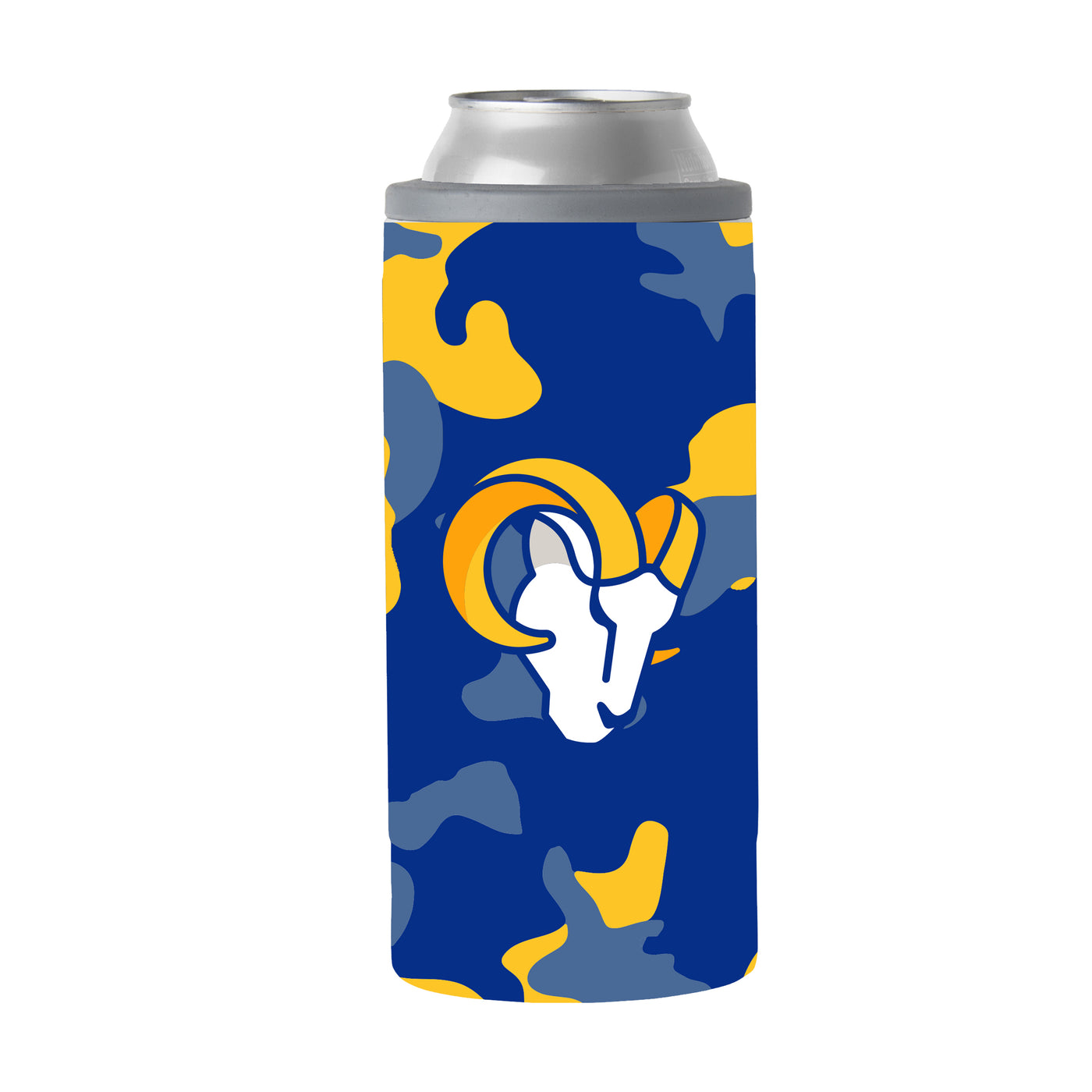 LA Rams Camo Swagger 12oz Slim Can Coolie