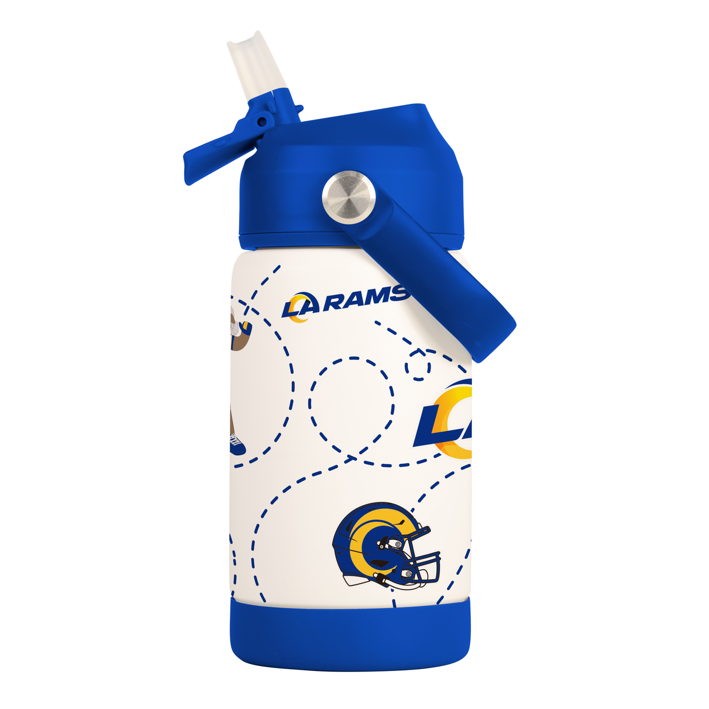LA Rams 12oz Mascot SS Kids Bottle