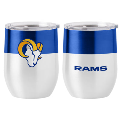 Los Angeles Rams 16oz Colorblock Stainless Curved Beverage - Logo Brands