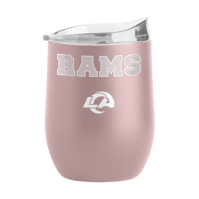 LA Rams 16oz Stencil Powder Coat Curved Beverage