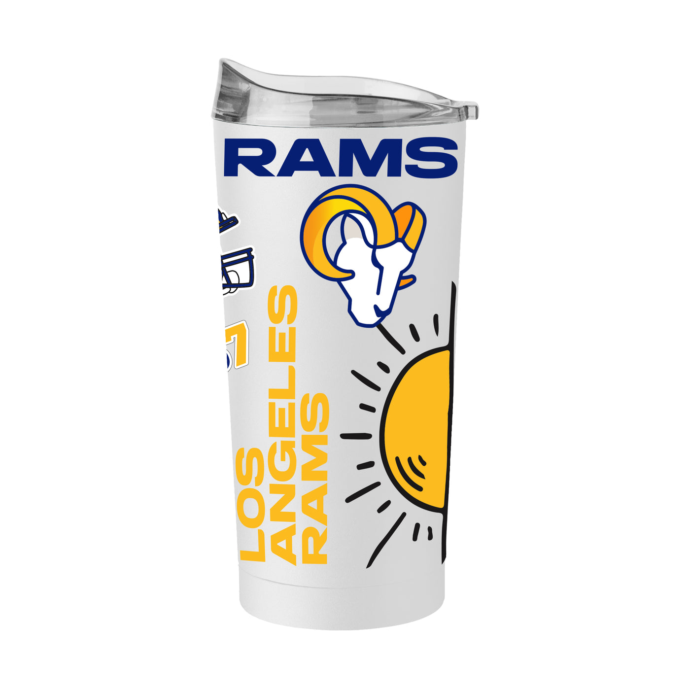 LA Rams 20oz Native Powder Coat Tumbler