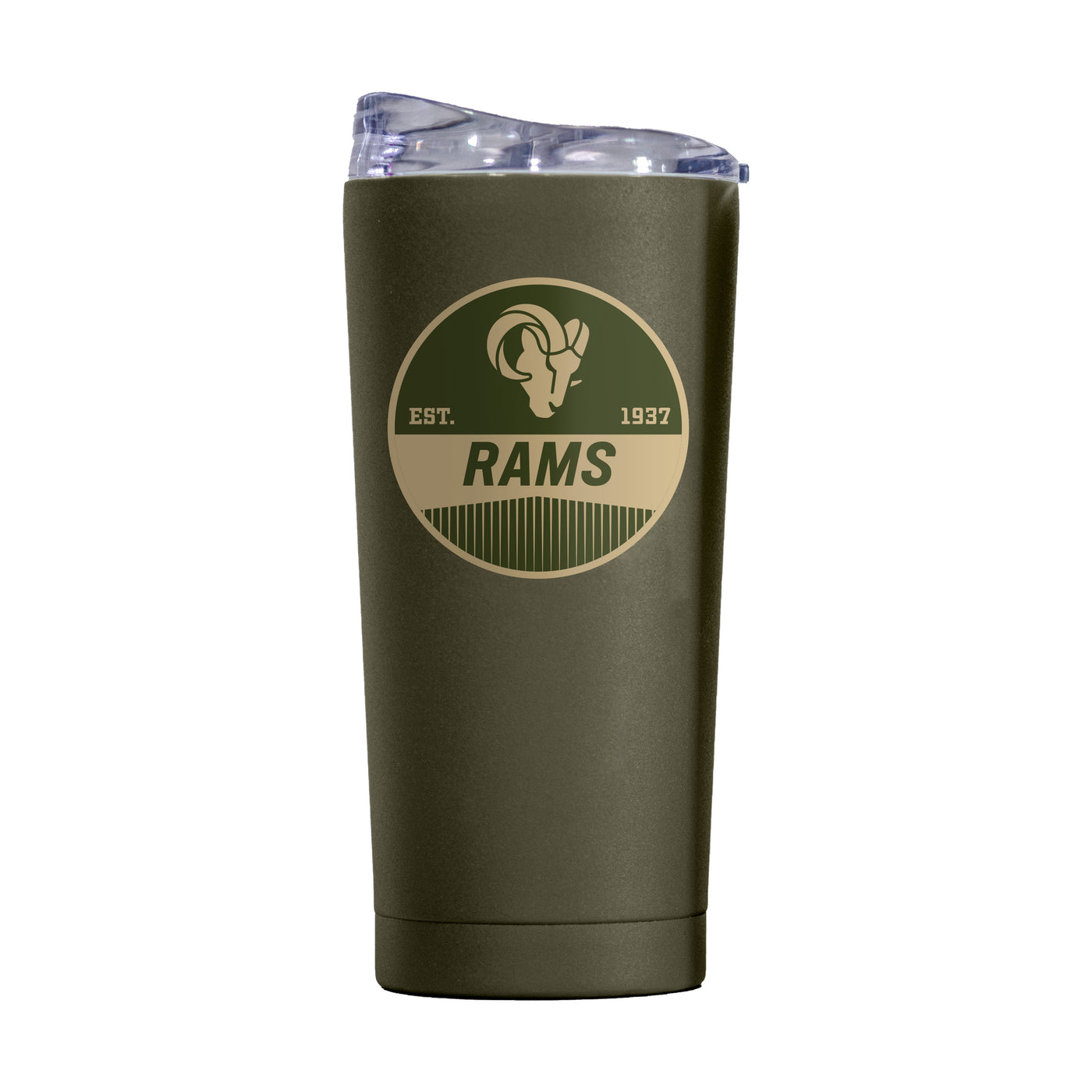 LA Rams 20oz Badge Powder Coat Tumbler