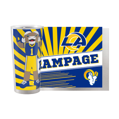 Los Angeles Rams 20oz Mascot Stainless Steel Tumbler - Logo Brands