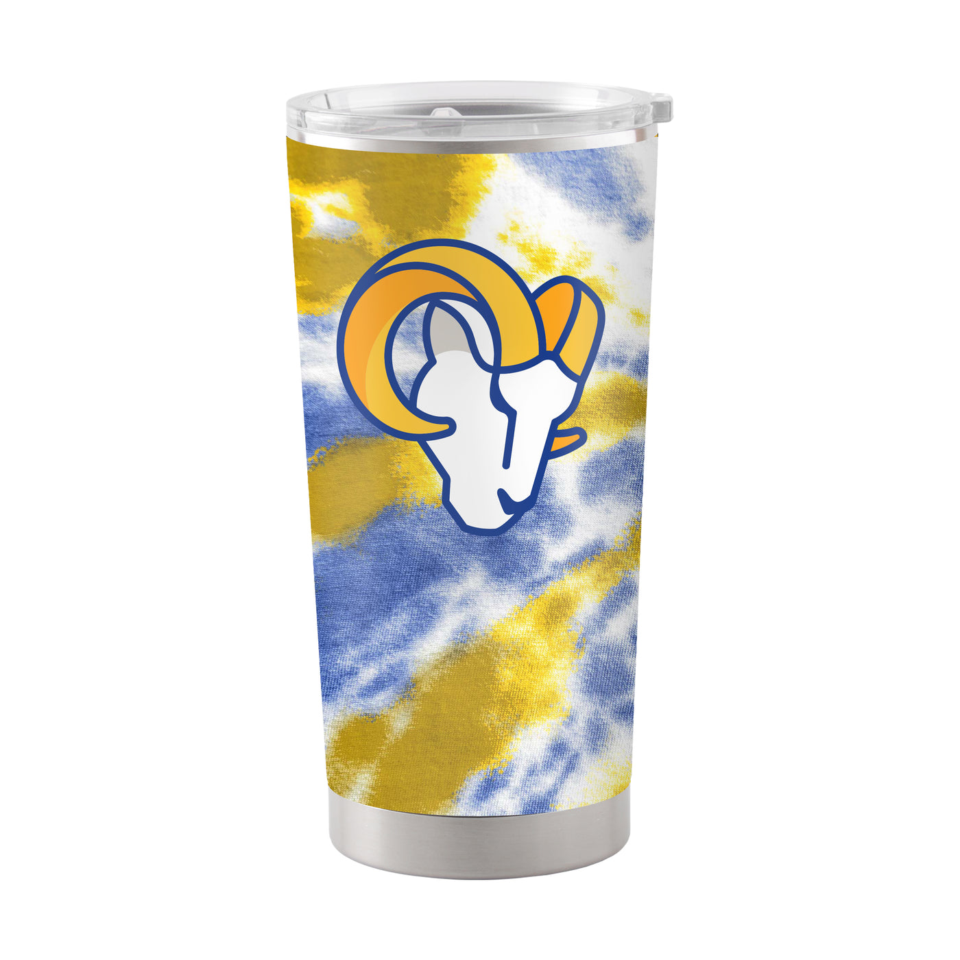 LA Rams 20oz Tie Dye Stainless Steel Tumbler