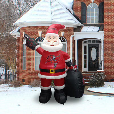 Tampa Bay Buccaneers Santa Claus Yard Inflatable - Logo Brands