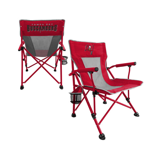 Tampa Bay Buccaneers hard arm chair, Logo Brands furniture with team logo, padded armrests, and comfortable design for sports fans.