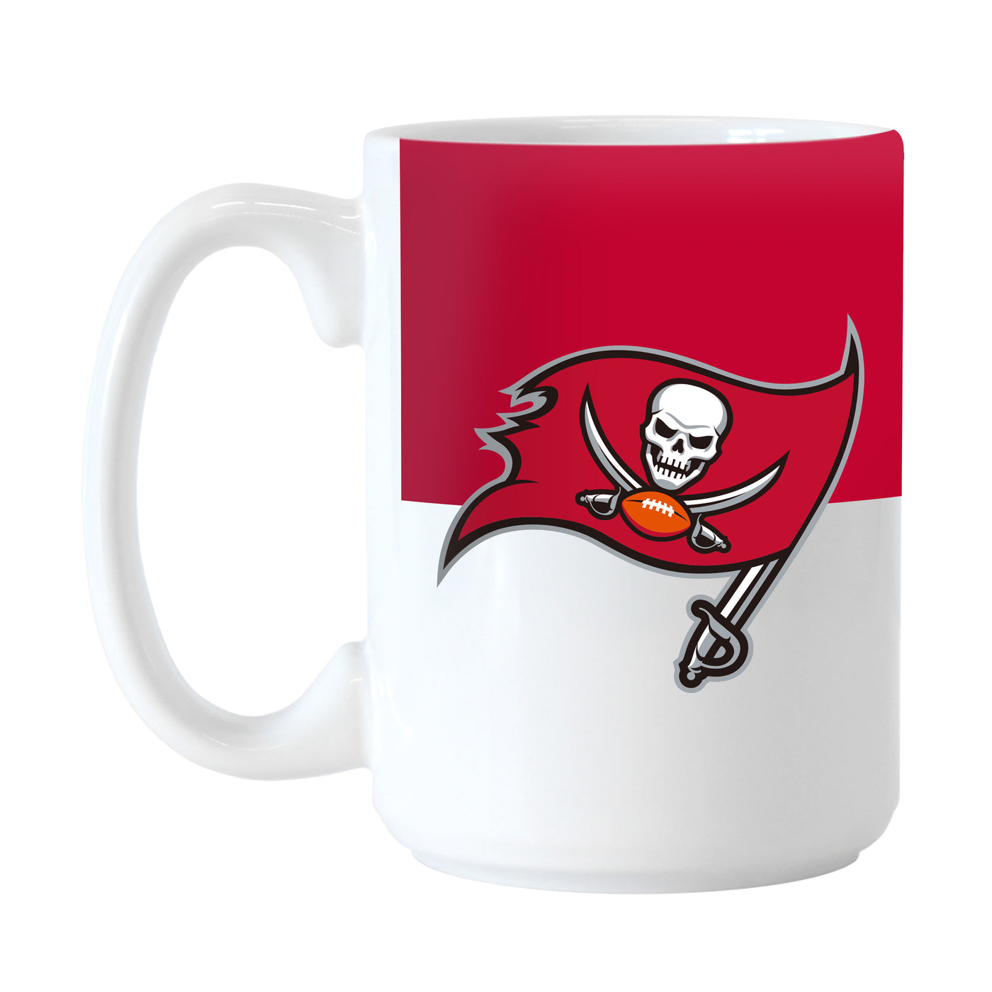 Tampa Bay Buccaneers Color Block 15 oz Sublimated Mug