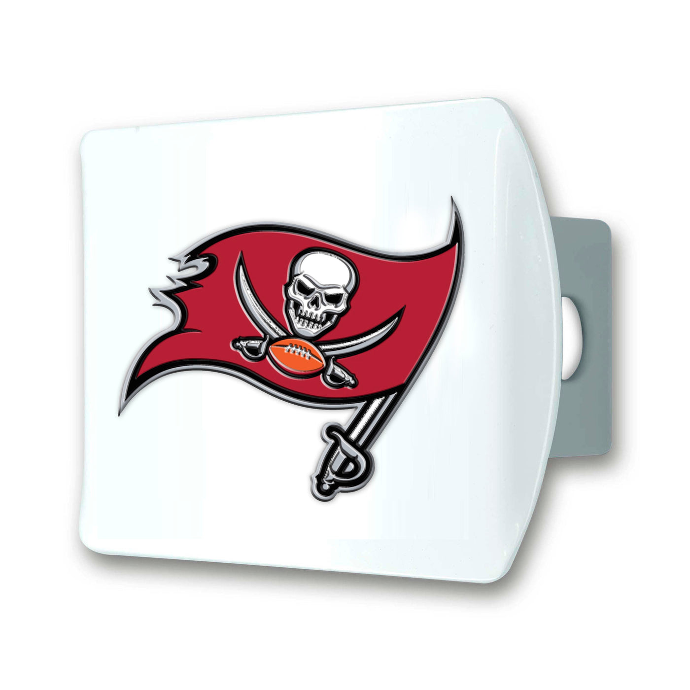 NFL - Tampa Bay Buccaneers Color on White Hitch Cover