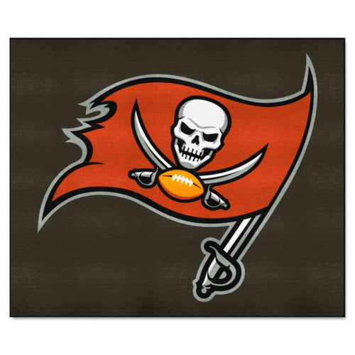 Tampa Bay Buccaneers Tailgater Mat by Logo Brands featuring team logo and vibrant red and black colors for game day.