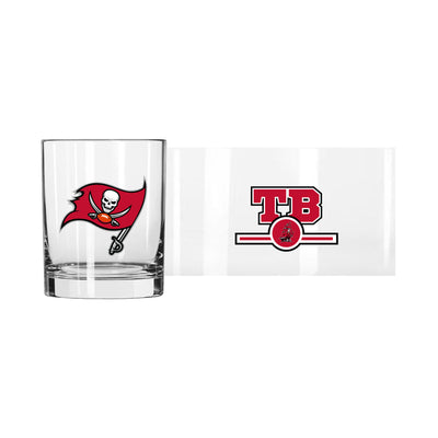 Tampa Bay Buccaneers 14oz Letterman Rocks Glass