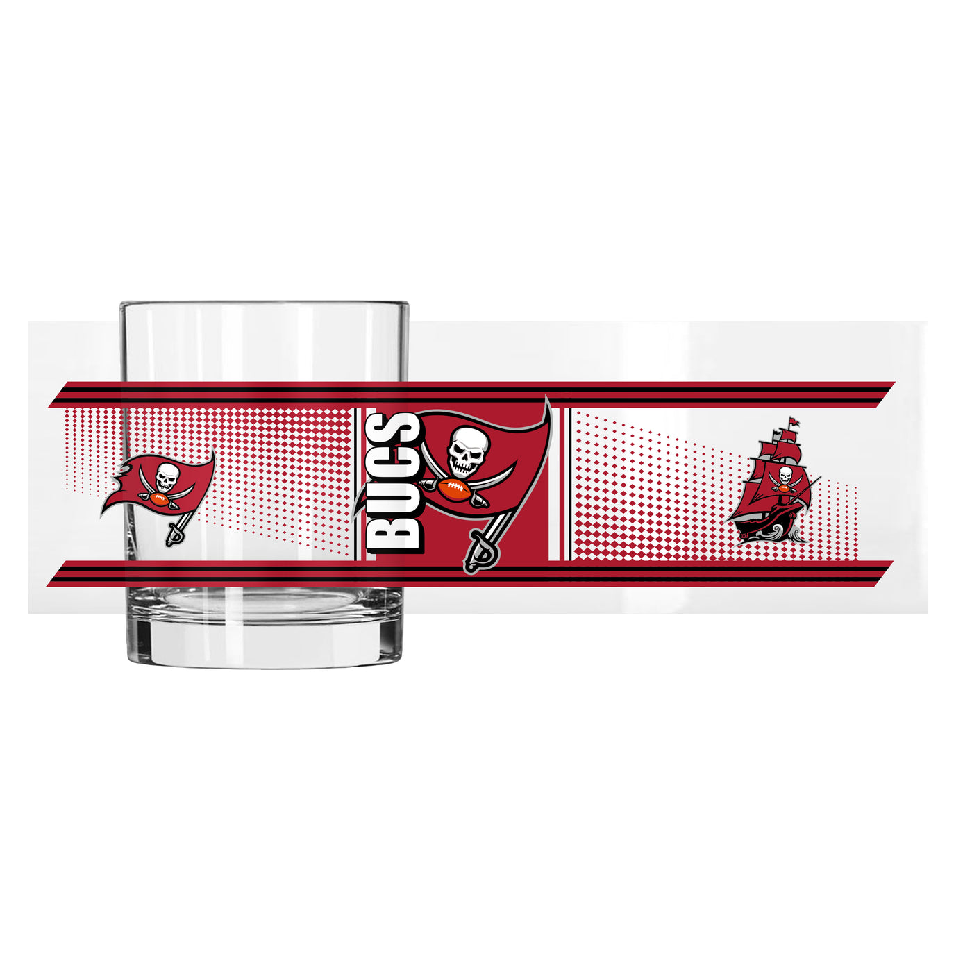 Tampa Bay Buccaneers 14oz Hero Rocks Glass