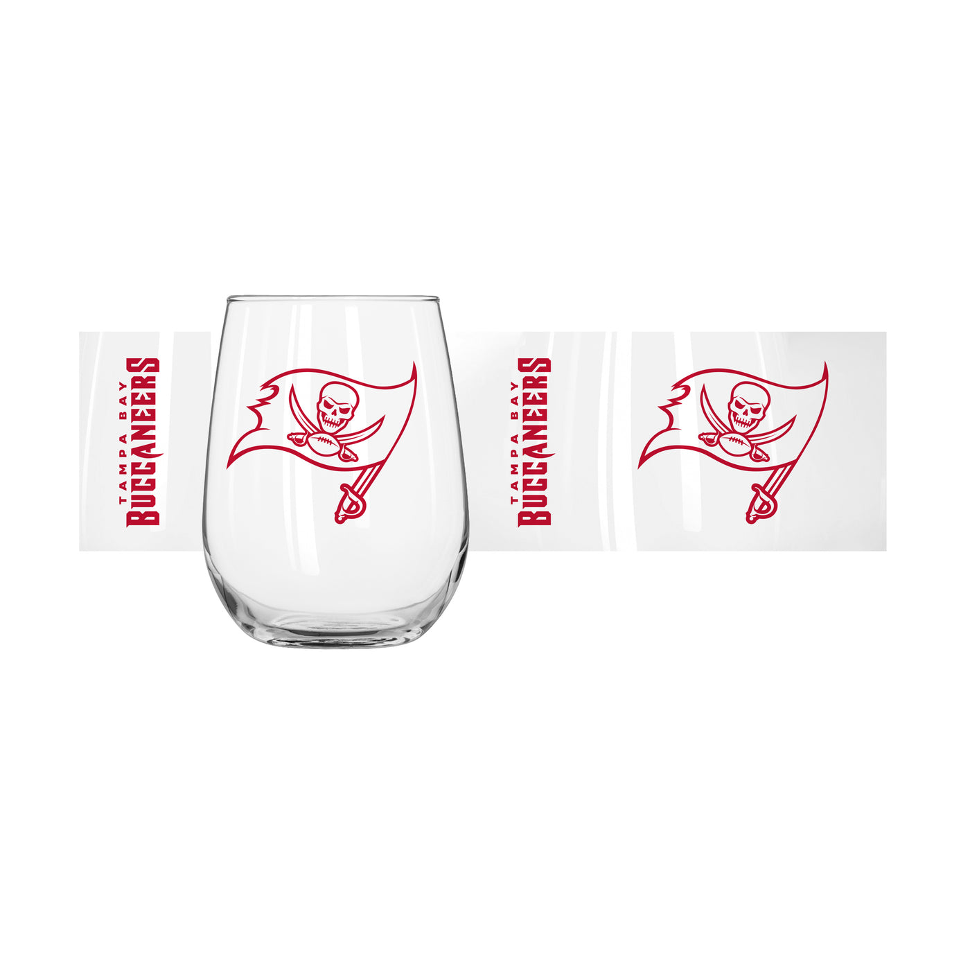 Tampa Bay Buccaneers 16oz Gameday Curved Beverage Glass