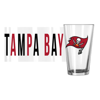 Tampa Bay Buccaneers 16oz Overtime Pint Glass